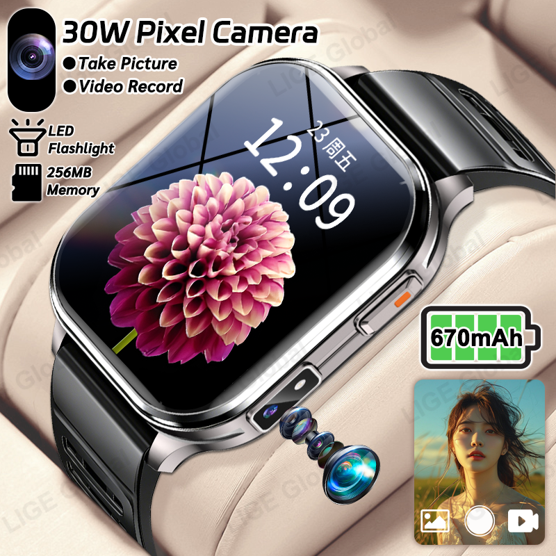 Women Fashion Video - LIGE Men Women Camera Smartwatch Take