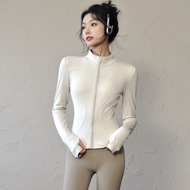 Women Fashion Jackets - Long Sleeve Sports Jacket Women Zip