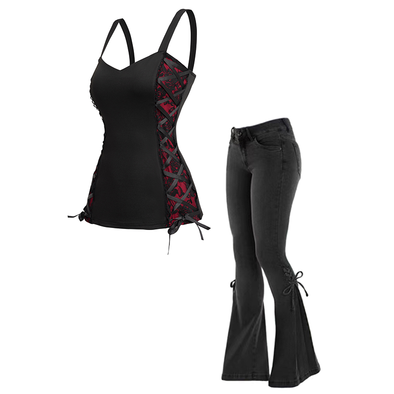 Corset Top Boned - Dressfo 2025 Women's Matching Outfit Vintage