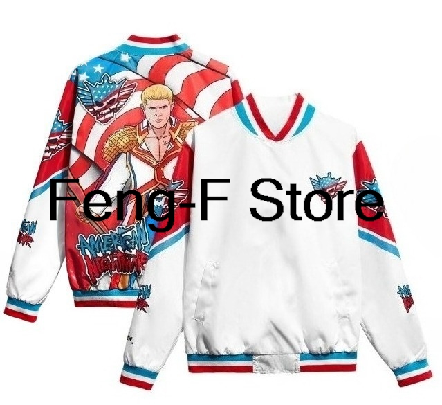 Women Fashion Jackets - 3D Cody Rhodes jackets Thin baseball