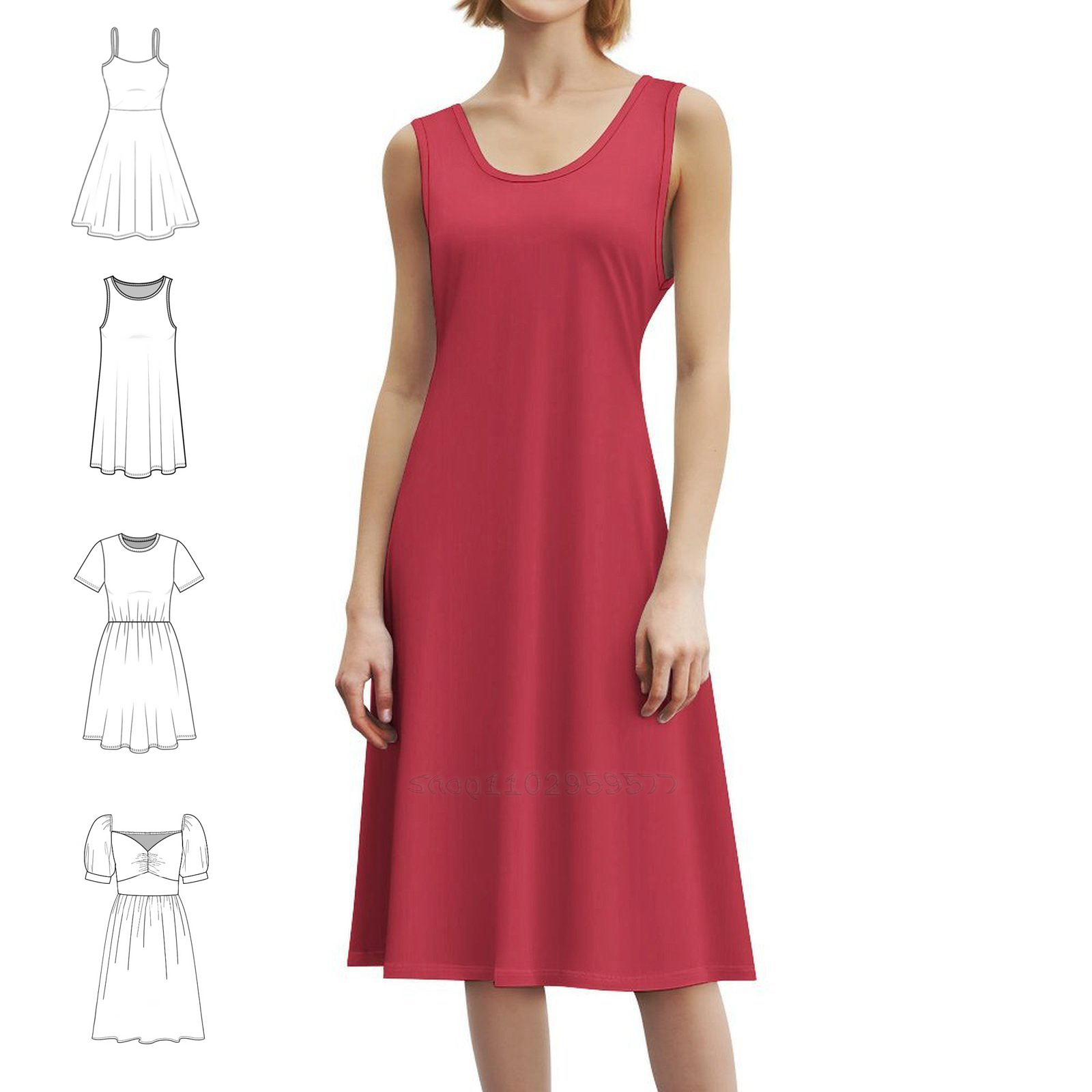 Paprika Floral Smock Dress For - Smocked Dress Women のレビューと価格