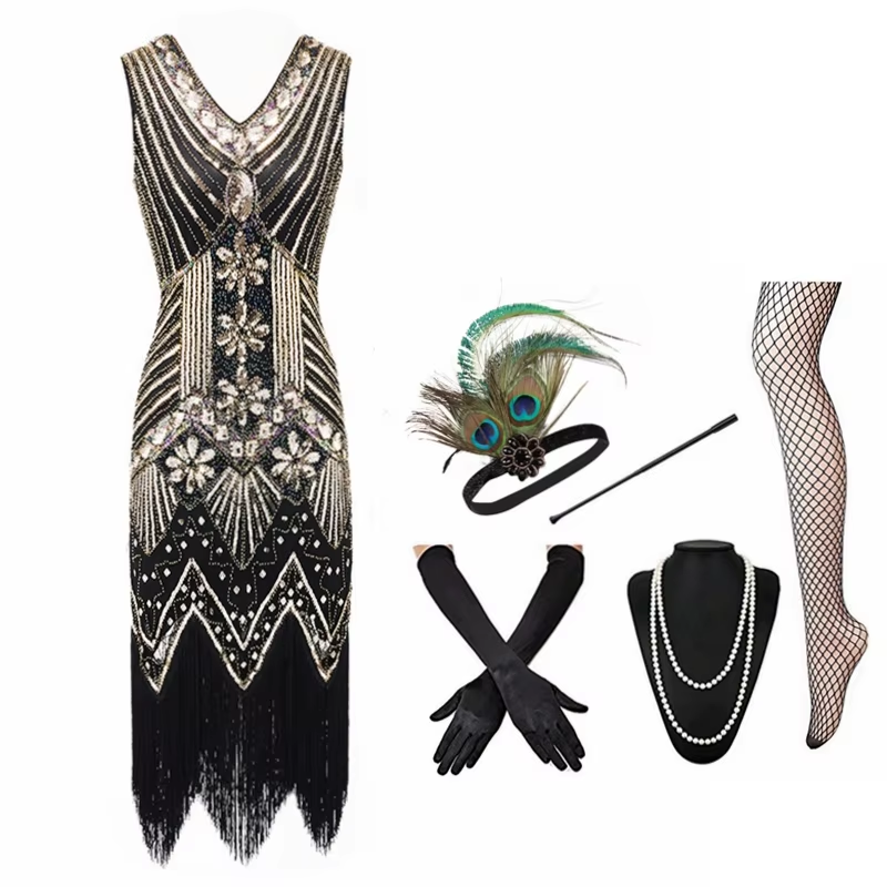 New XS-XXXL 1920s Vintage Gree - Women'S Fashion Roaring 20S のレビューと価格