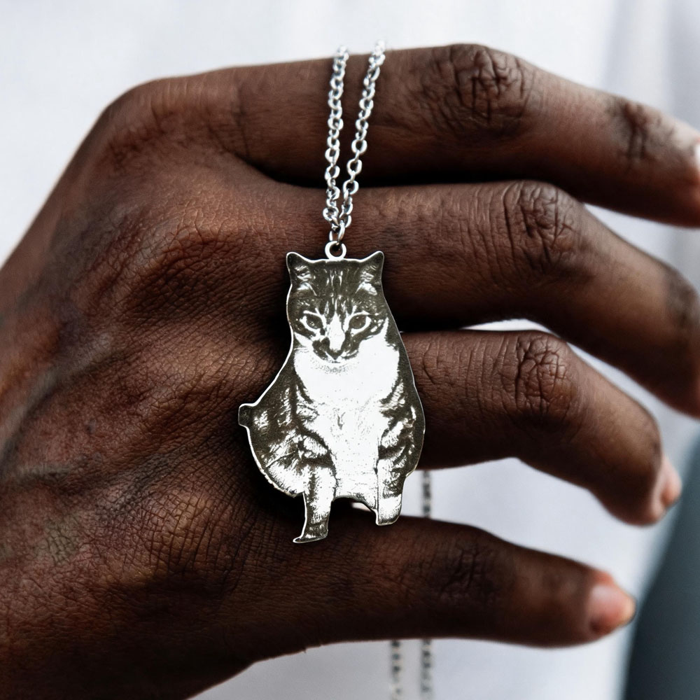 Custom Engrave Pet Photo Neckl - Xl Women'S Fashion のレビューと価格