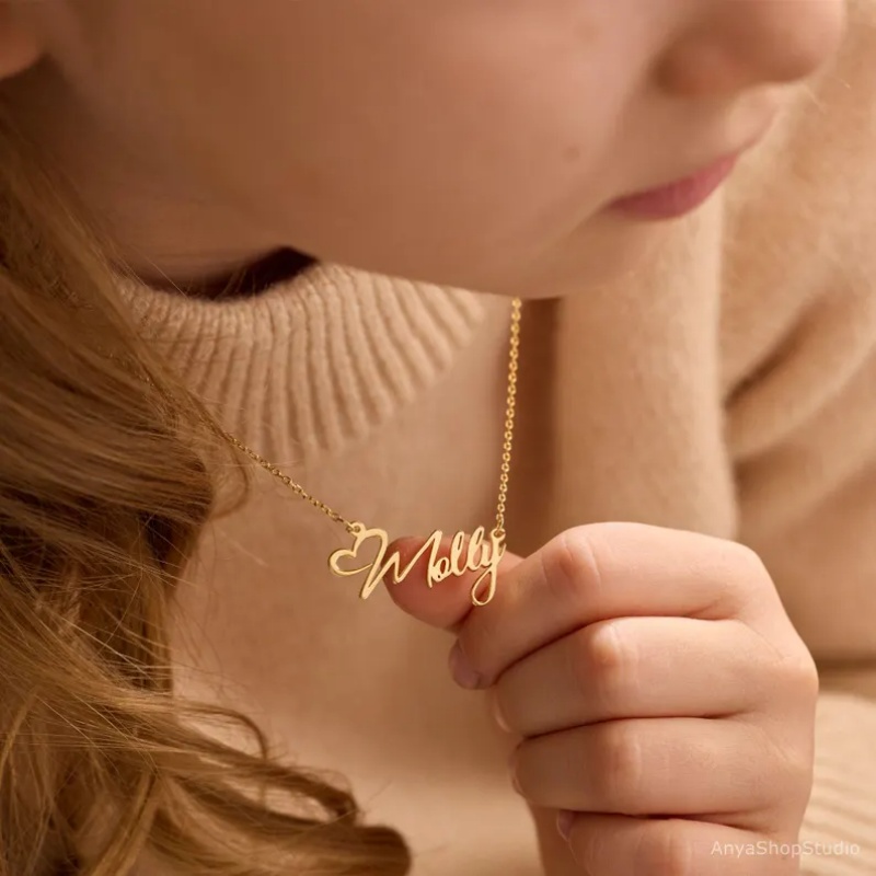 Custom Name Heart Necklace For - Xl Women'S Fashion のレビューと価格