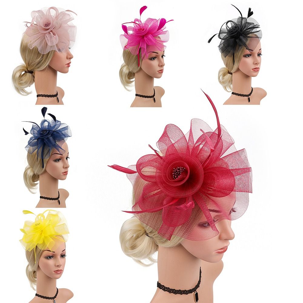 Feathers Ribbon Fascinator Hat - Women'S Fashion Kentucky Derby のレビューと価格