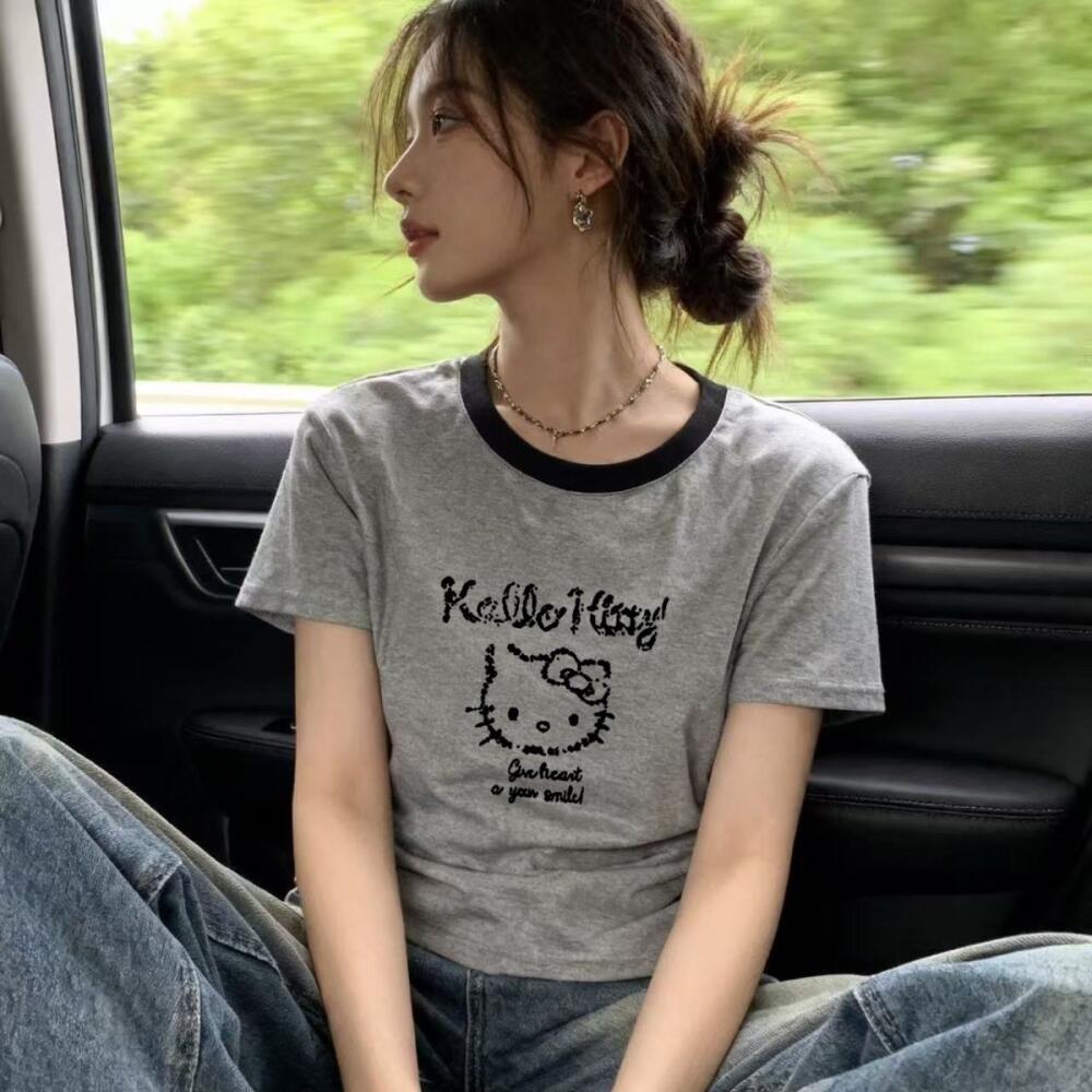 Hello Kitty Cotton Short Sleev - Women'S Fashion From The 60S のレビューと価格