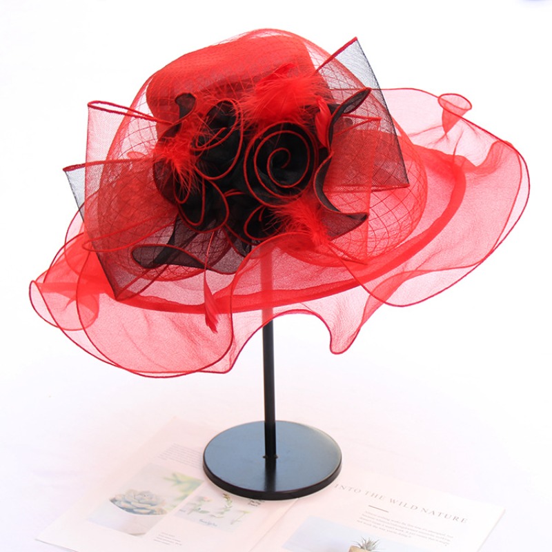 Fashion flower Fascinator Hats - Women'S Fashion Kentucky Derby のレビューと価格