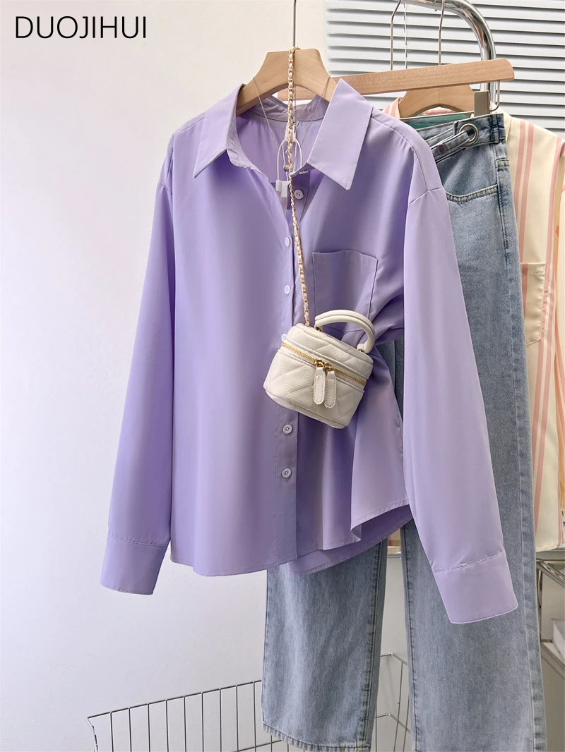 DUOJIHUI Purple Chic Polo Neck - Xl Women'S Fashion のレビューと価格