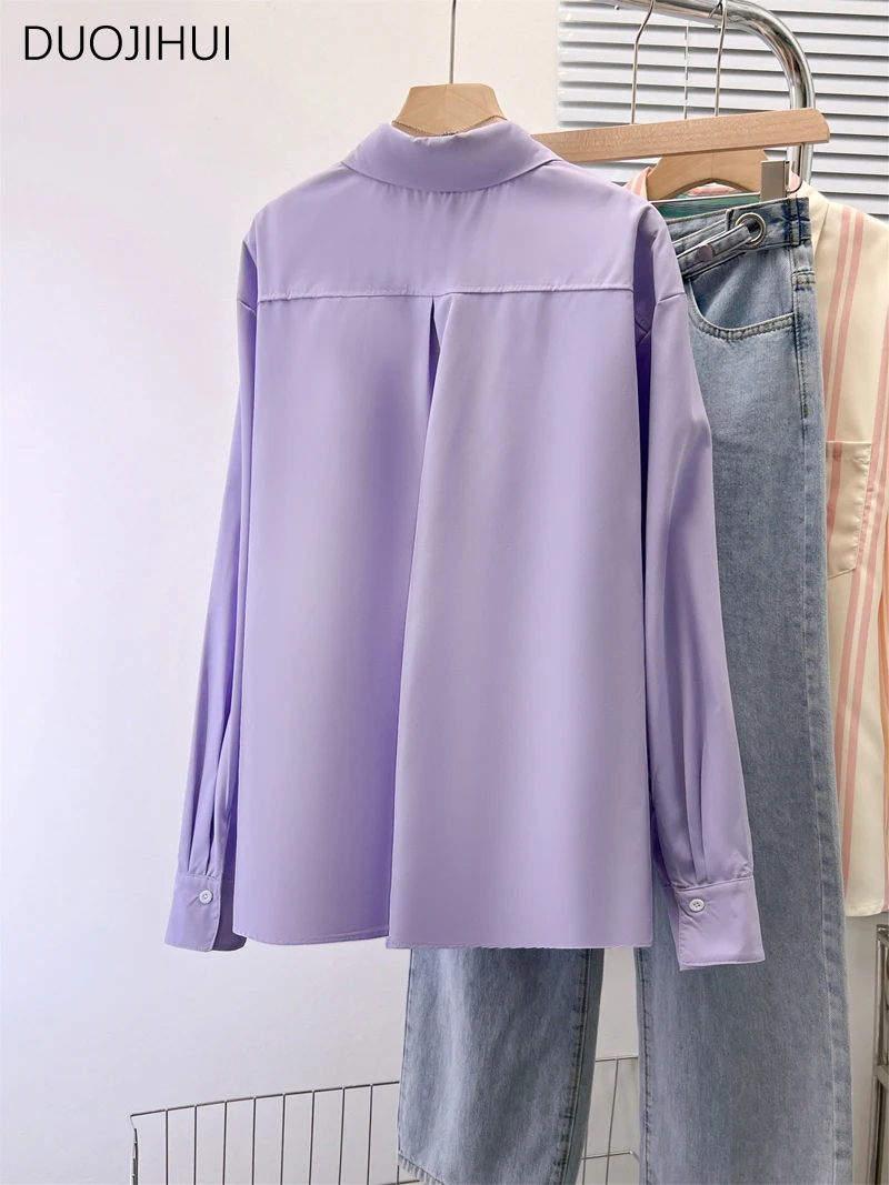 DUOJIHUI Purple Chic Polo Neck - Xl Women'S Fashion のレビューと価格