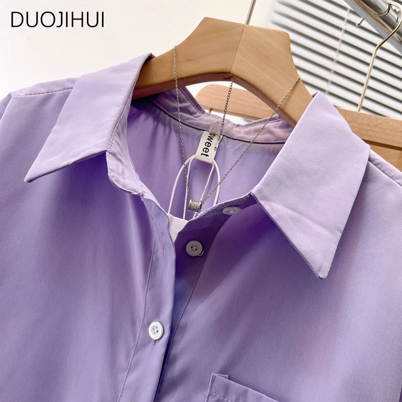 DUOJIHUI Purple Chic Polo Neck - Xl Women'S Fashion のレビューと価格