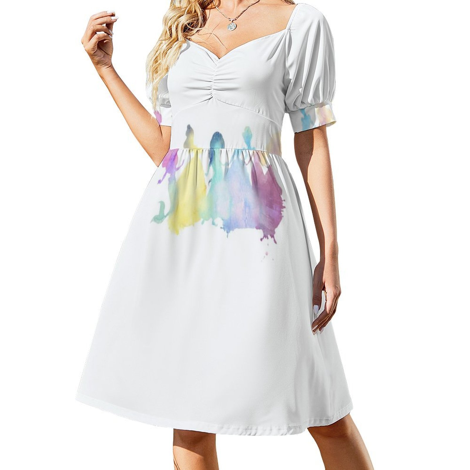 The Colors Of The Princesses F - Smocked Dress Women のレビューと価格