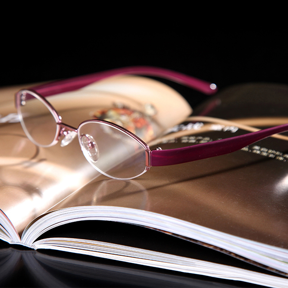 Semi-Rim Tr90 Leg  Anti-Fatigu - Women'S Fashion Glasses With Clear Lenses のレビューと価格
