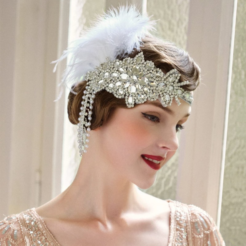 Vintage 1920s Flapper Headband - Women'S Fashion Roaring 20S のレビューと価格