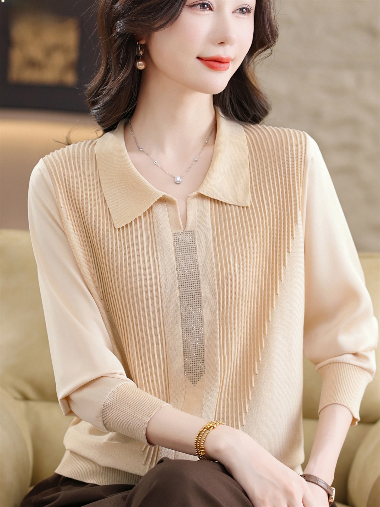 Fashionable Long Sleeve T-Shir - Women Fashion Over 60 のレビューと価格