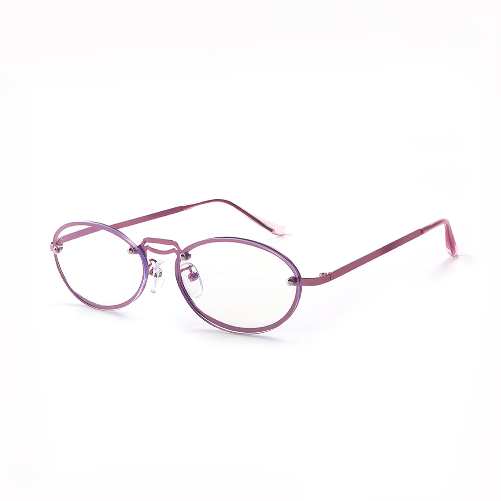 Women's Oval Purple Anti Blue  - Women'S Fashion Glasses With Clear Lenses のレビューと価格