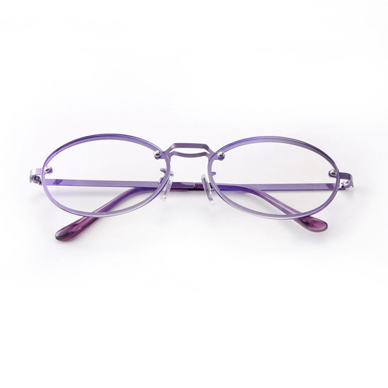 Women's Oval Purple Anti Blue  - Women'S Fashion Glasses With Clear Lenses のレビューと価格
