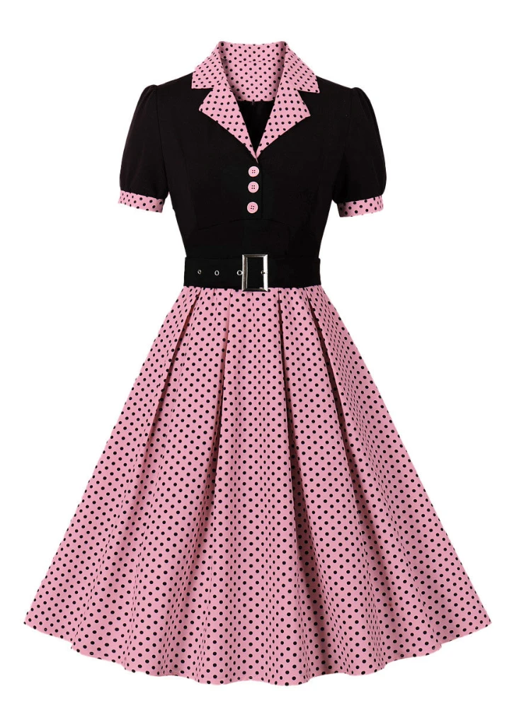 2024 New Fashion Polka Dot Vin - Women'S Fashion From The 60S のレビューと価格