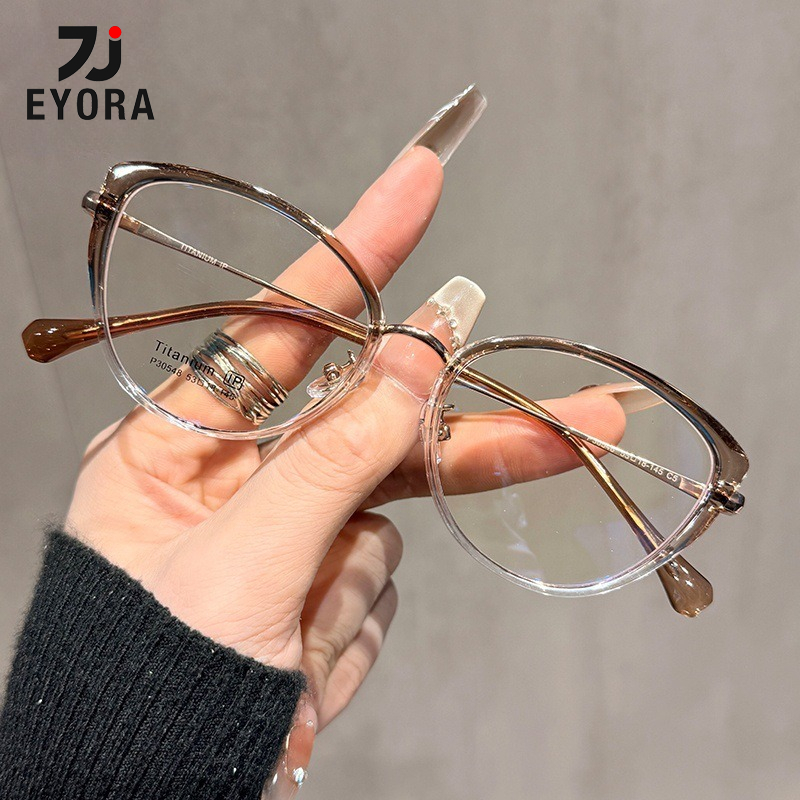 EYORA Small Frame Cat Eye Fash - Women'S Fashion Glasses With Clear Lenses のレビューと価格