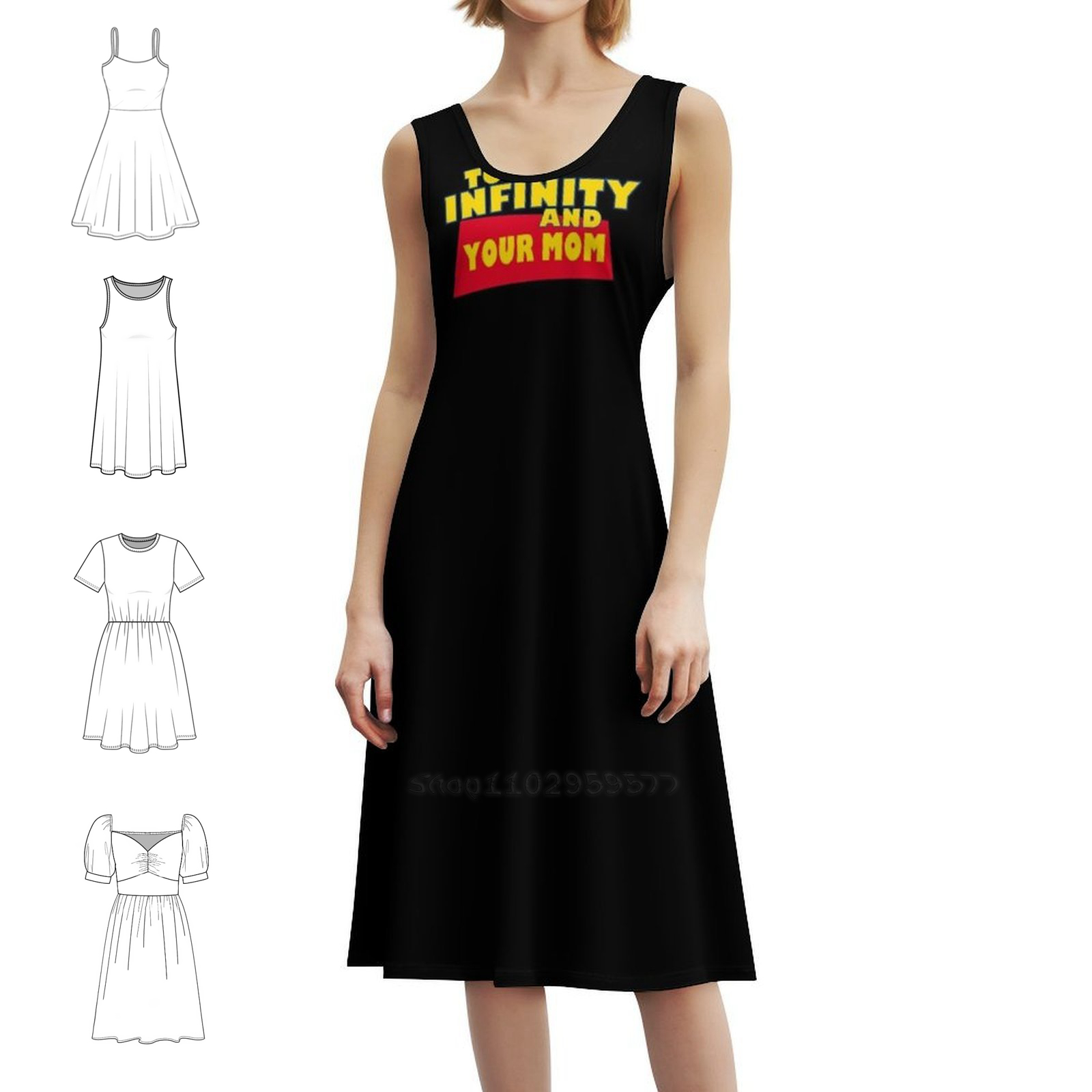 To Infinity And Your Mom Flora - Smocked Dress Women のレビューと価格