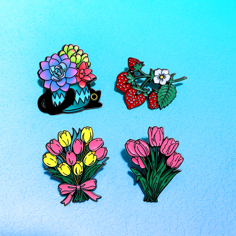 AniPins Bouquet Flowers Strawb - Women'S Fashion Labels のレビューと価格