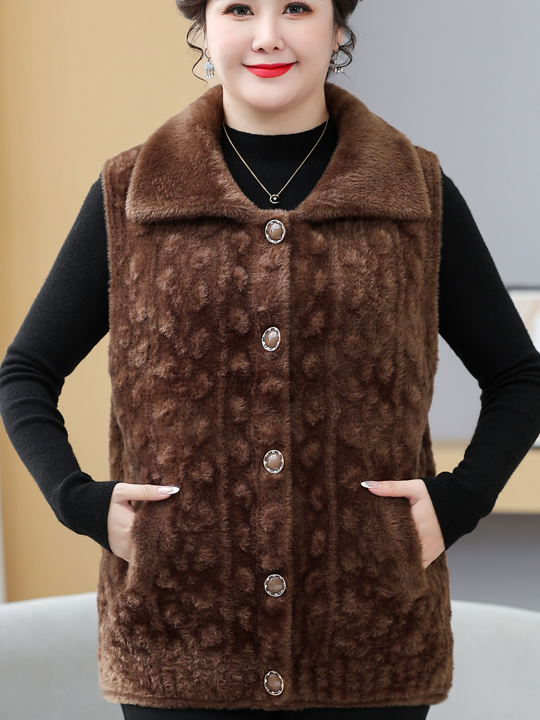 Thickened Woolen Coat for Midd - Women Fashion Over 60 のレビューと価格