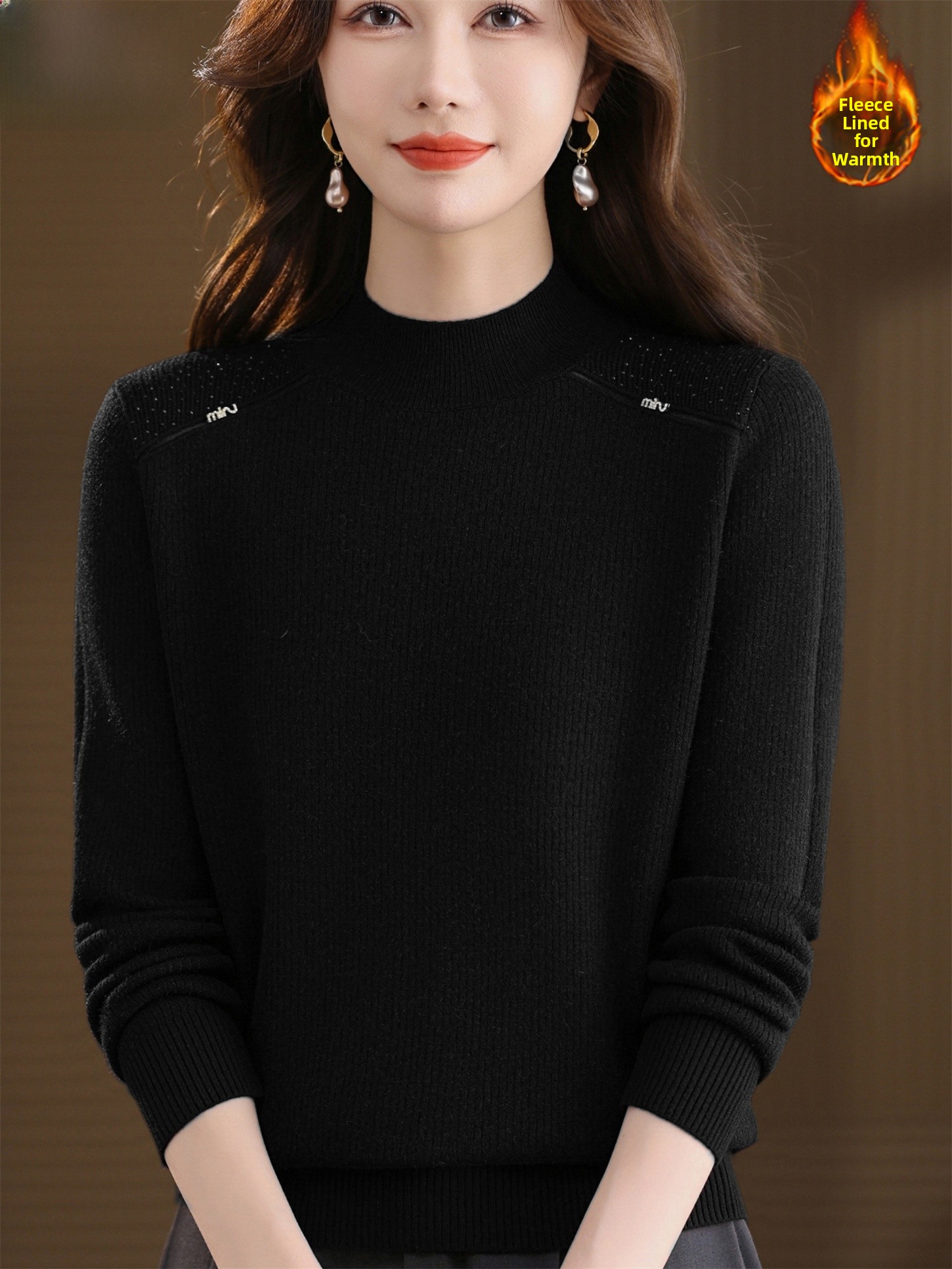 Thickened Fleece Lined Knitted - Women Fashion Over 60 のレビューと価格