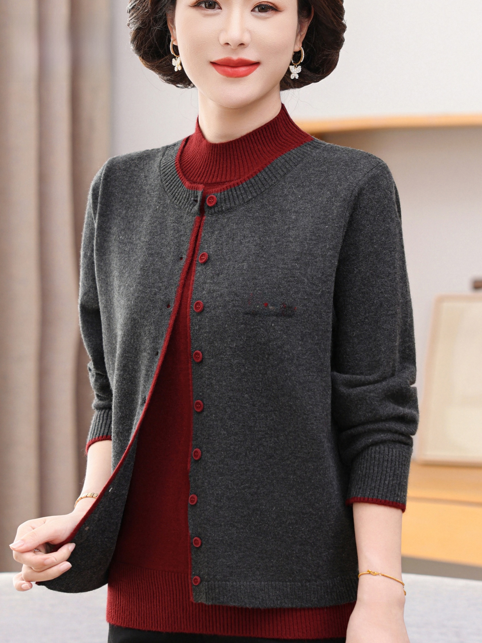 New Fashionable Thickened Knit - Women Fashion Over 60 のレビューと価格