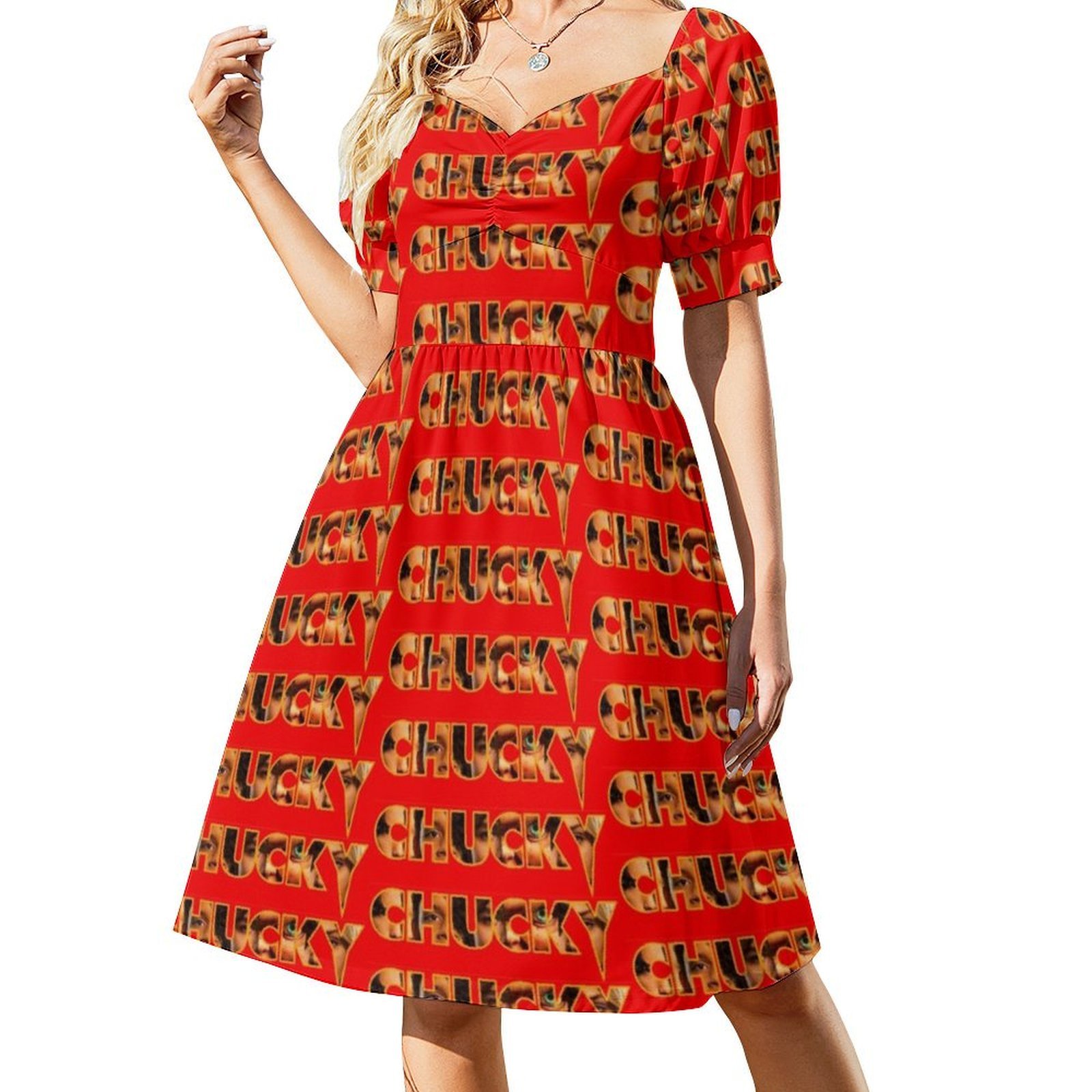 Chucky 2021 Title Block Floral - Smocked Dress Women のレビューと価格