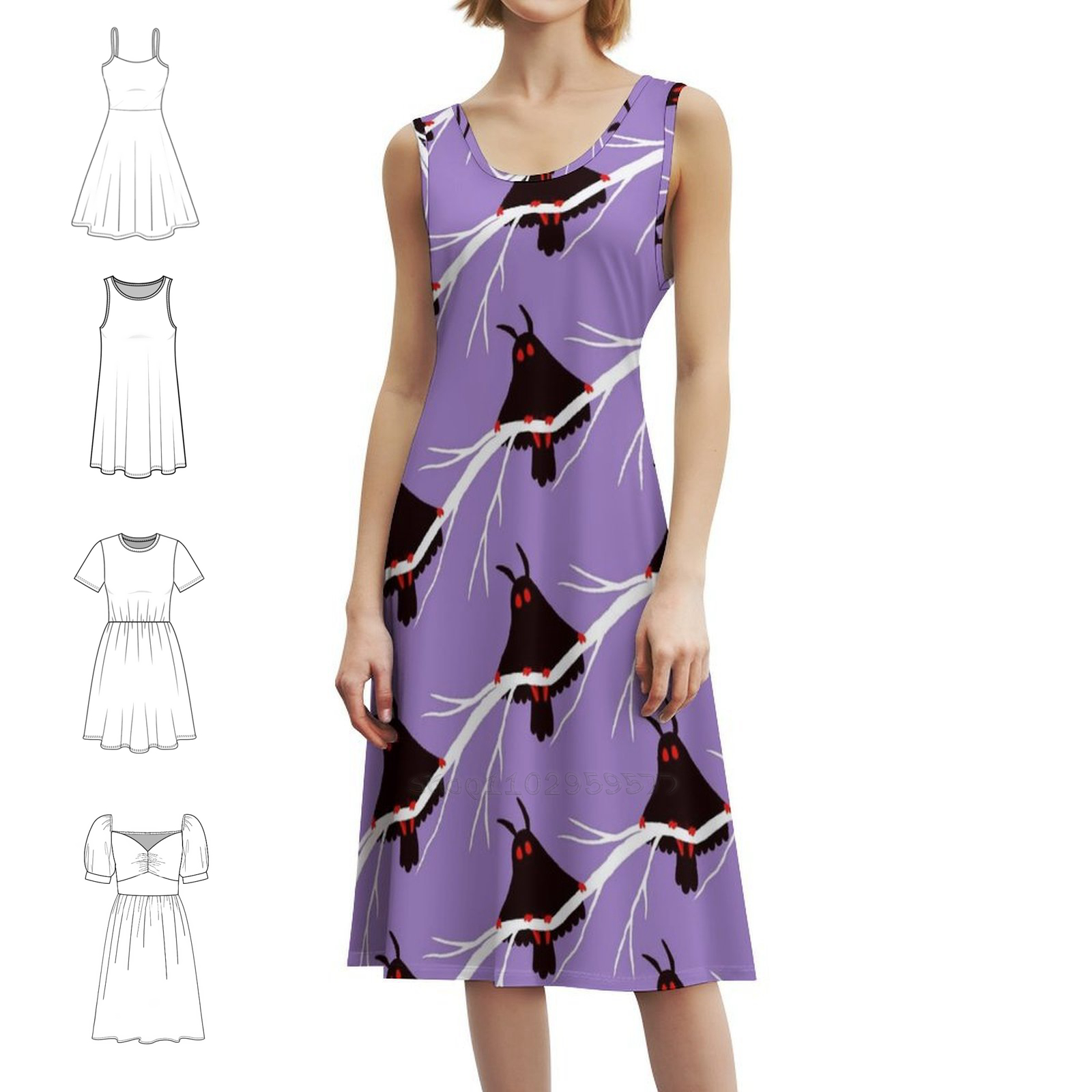 Mothman Floral Smock Dress For - Smocked Dress Women のレビューと価格
