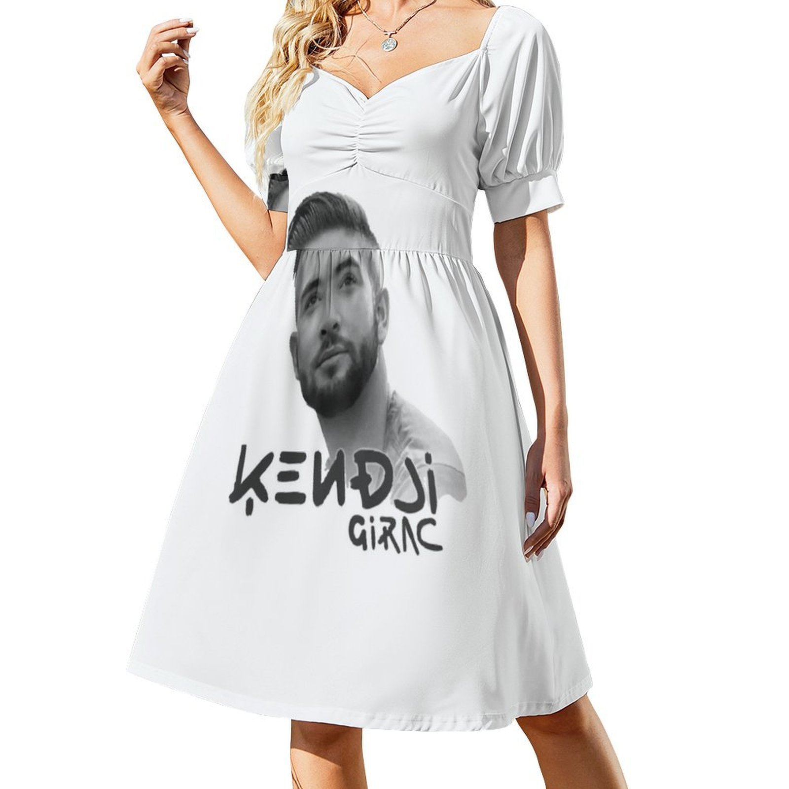 Kendji Girac Portrait Floral S - Smocked Dress Women のレビューと価格