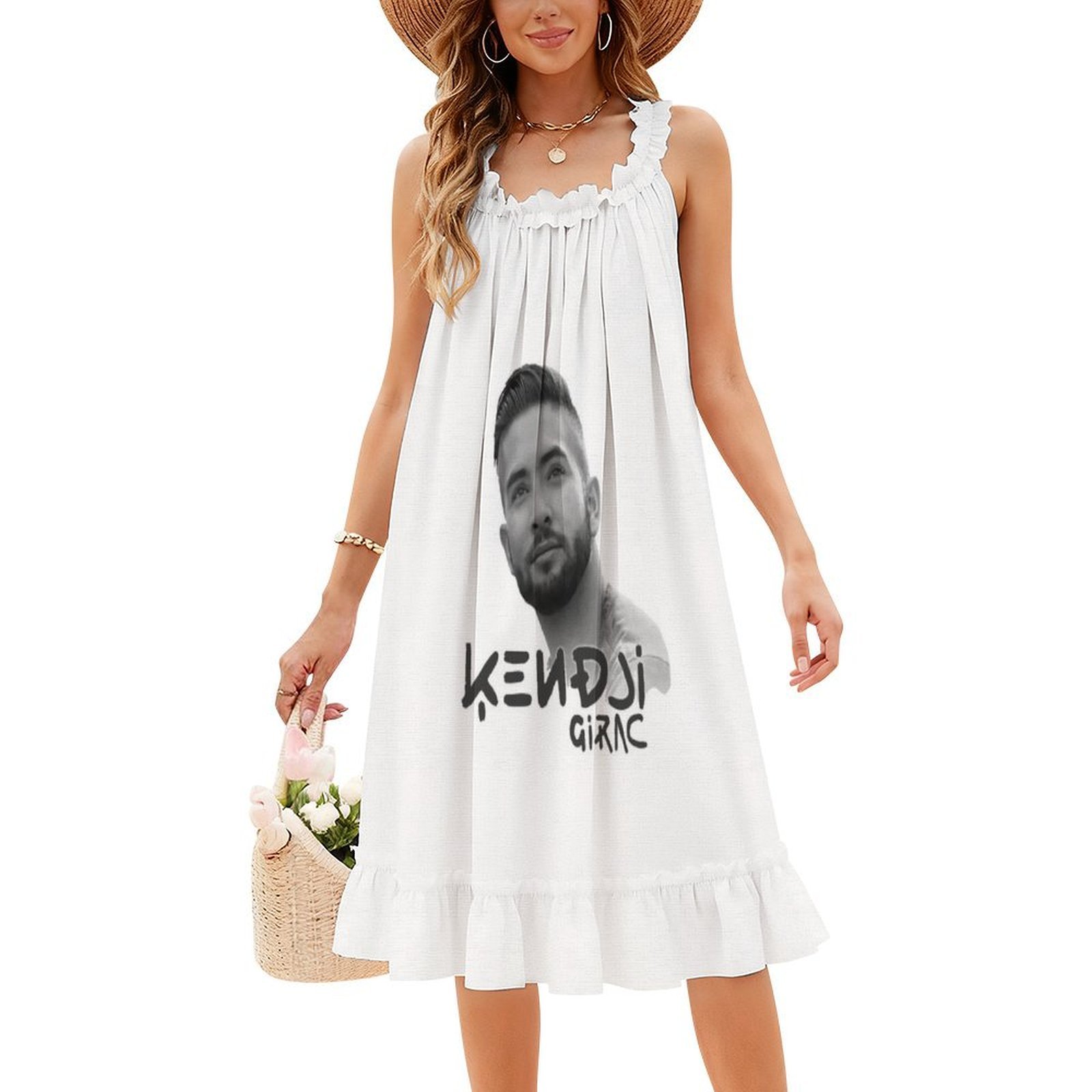 Kendji Girac Portrait Floral S - Smocked Dress Women のレビューと価格