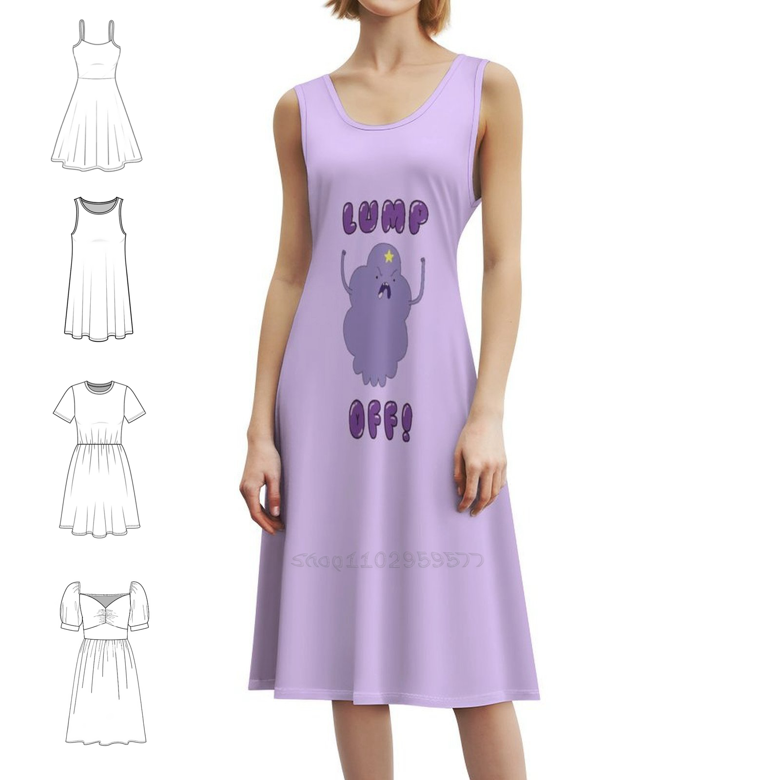 Lump Off! Floral Smock Dress F - Smocked Dress Women のレビューと価格