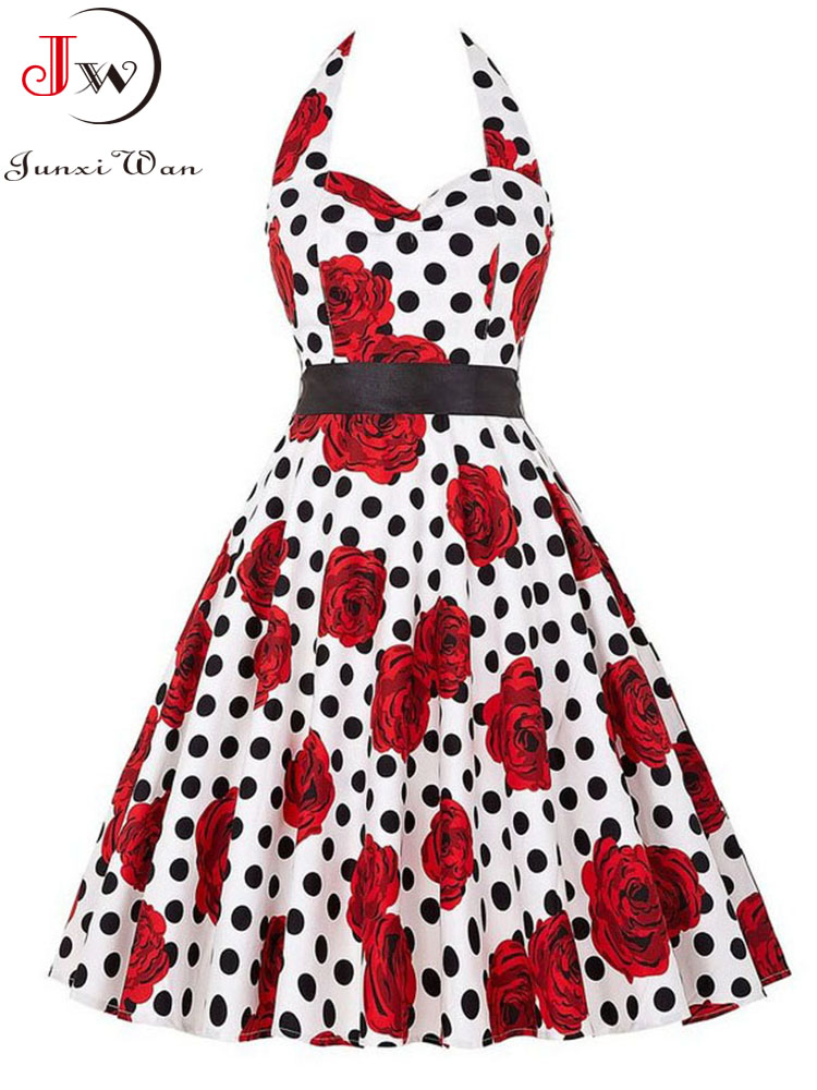 Women Summer Polka Dot Vintage - Women'S Fashion From The 60S のレビューと価格