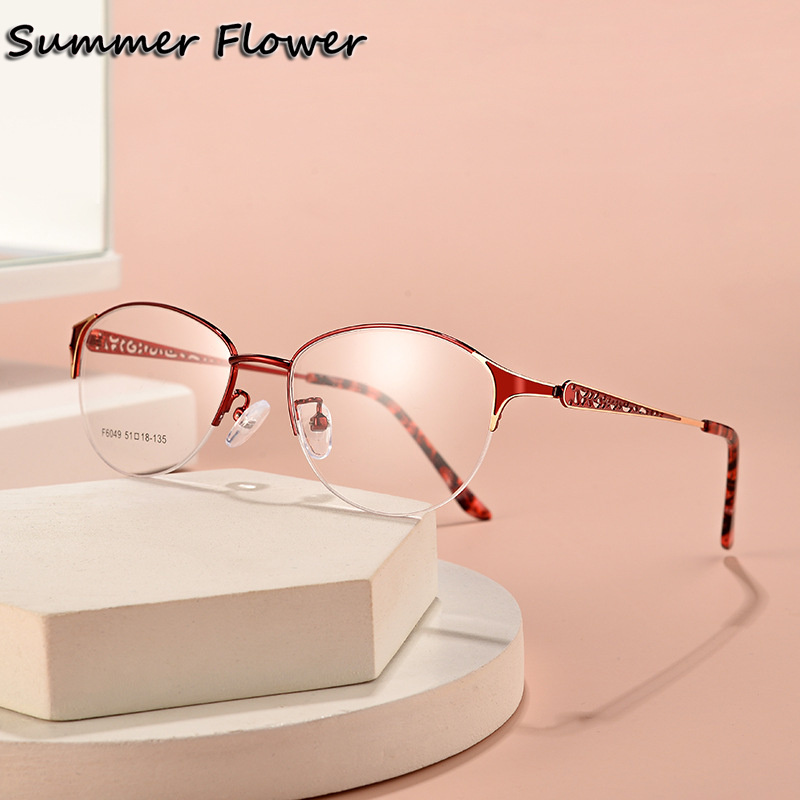 Women Oval Glasses Alloy Optic - Women'S Fashion Glasses With Clear Lenses のレビューと価格
