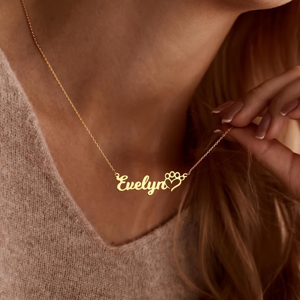 Personalized Pet Name Necklace - Xl Women'S Fashion のレビューと価格