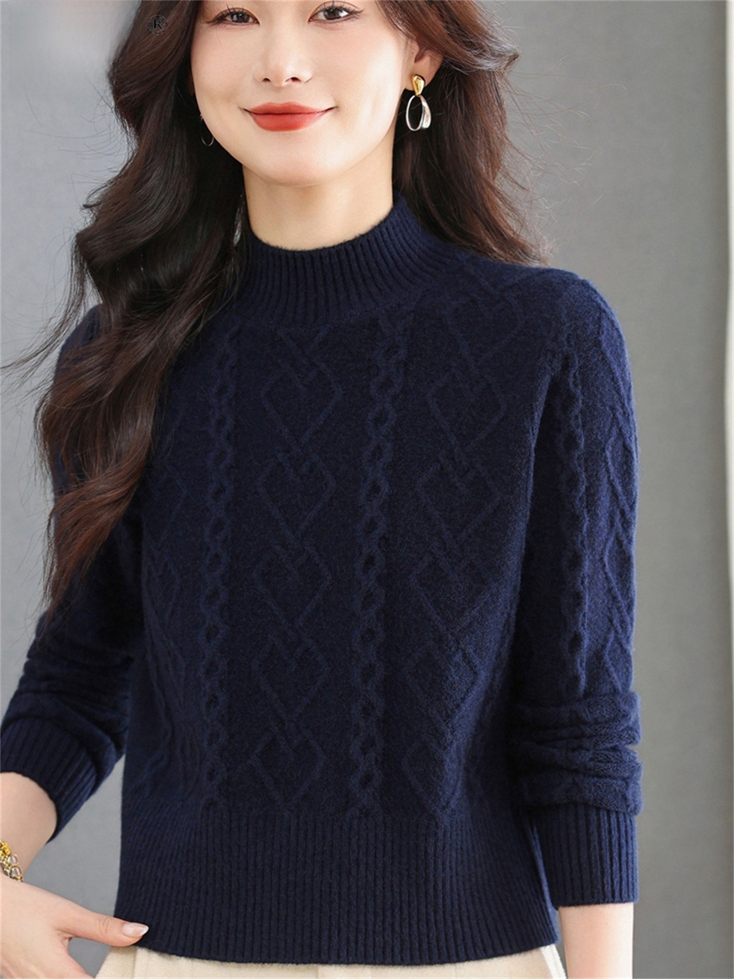 Fashionable Knitted Woolen Swe - Women Fashion Over 60 のレビューと価格