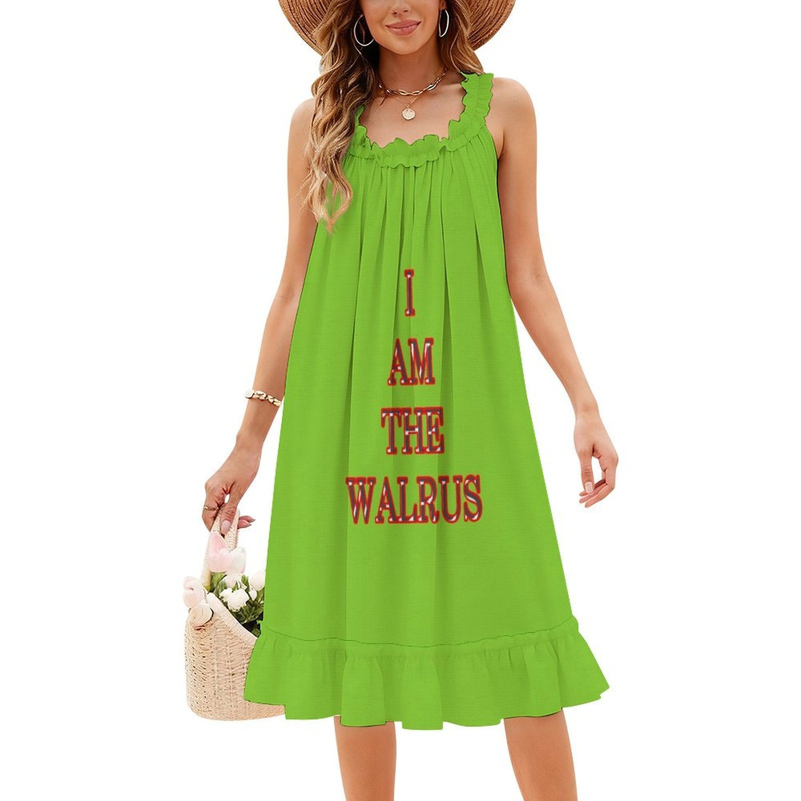 I Am The Walrus Floral Smock D - Smocked Dress Women のレビューと価格
