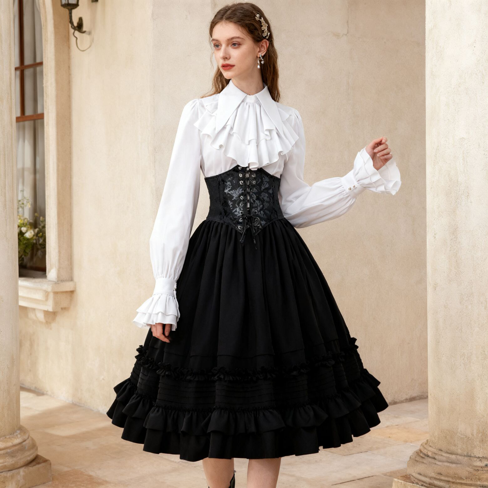 Women Medieval steampunk Layer - Corset Top Boned のレビューと価格