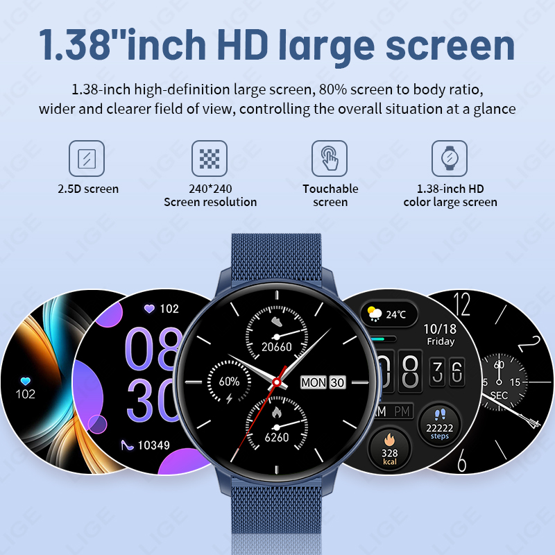 LIGE 2026 Smart Watch Man Woma - Women Fashion Week 2026 のレビューと価格