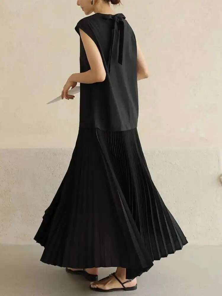 Spliced Pleated Dress For Wome - Women'S Fashion From The 60S のレビューと価格