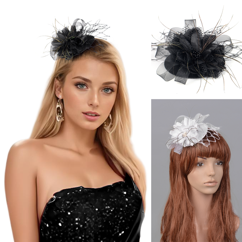 Fashion Flower Hat Hair Clips  - Women'S Fashion Kentucky Derby のレビューと価格
