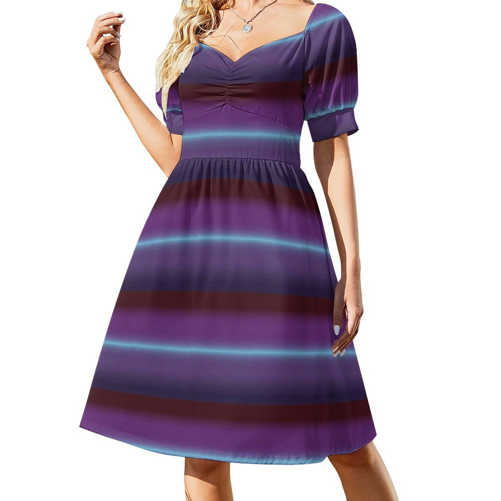 Gradient Floral Smock Dress Fo - Smocked Dress Women のレビューと価格