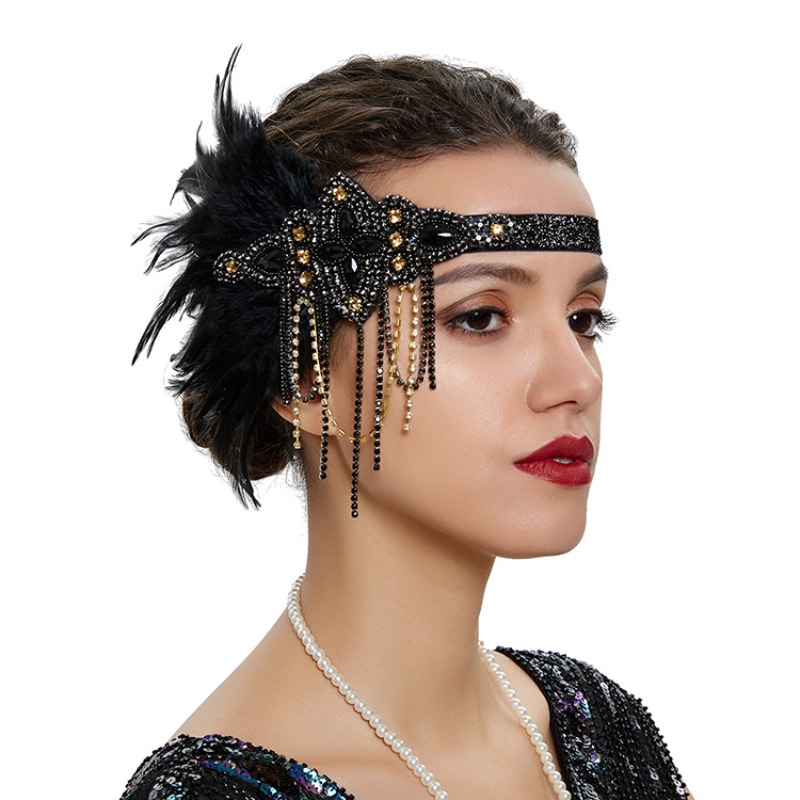 Vintage 1920s Flapper Headband - Women'S Fashion Roaring 20S のレビューと価格