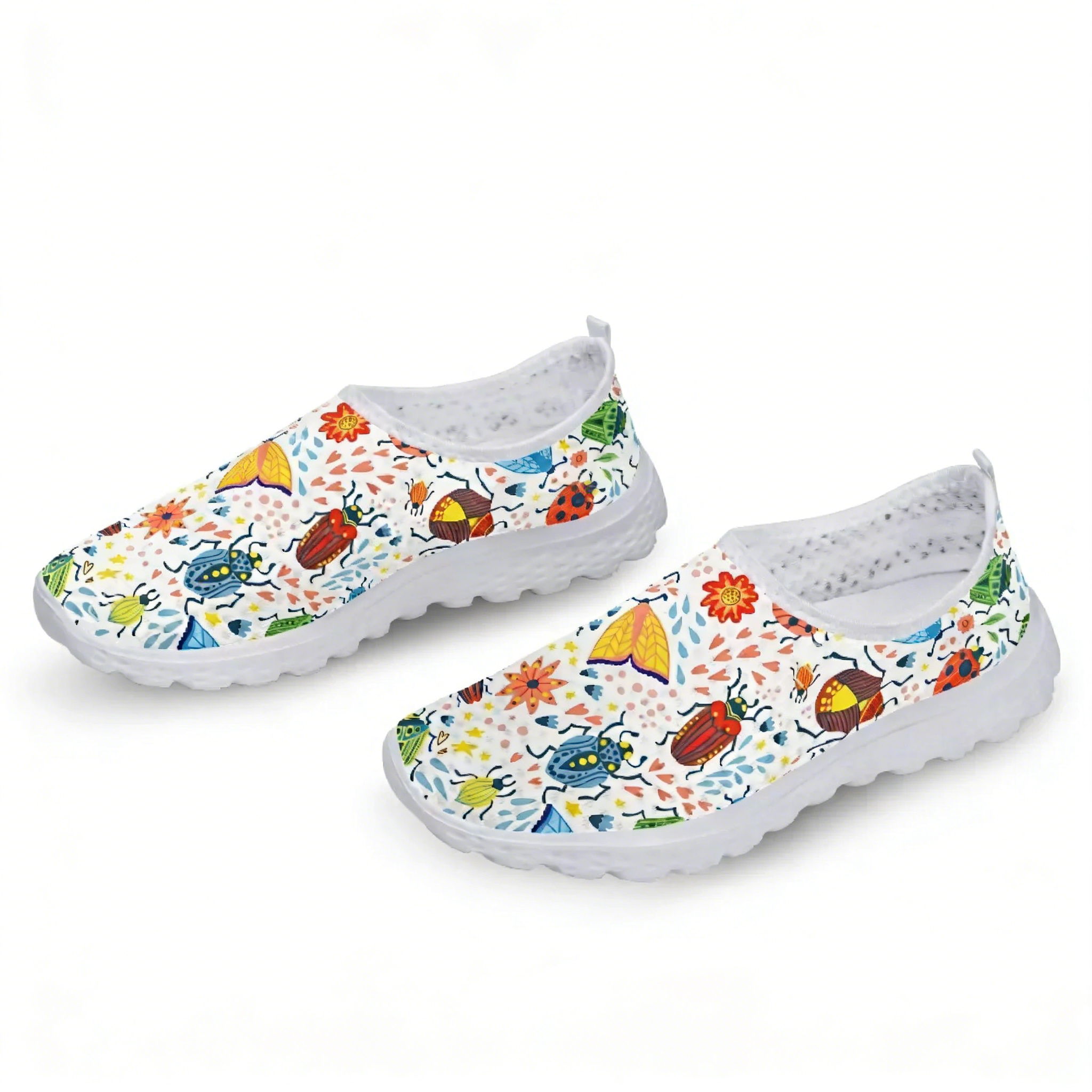 Beetle Seven-star Ladybug Mesh - Women'S Fashion Tennis Shoes のレビューと価格