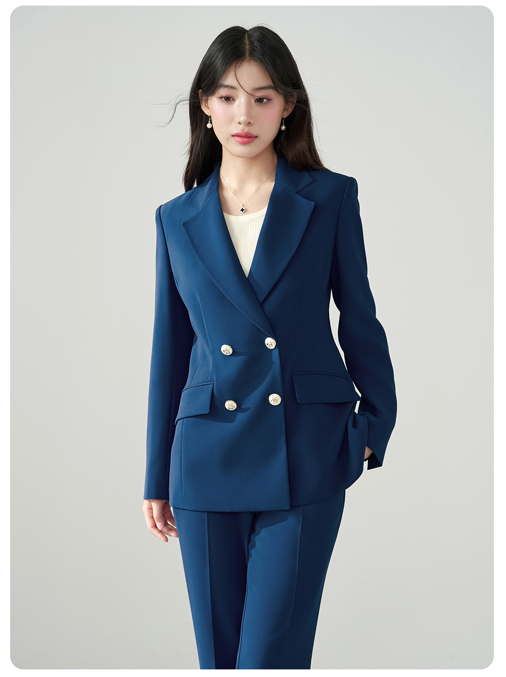 Allingentle Blue Women's 2 Pie - Women Fashion Jackets のレビューと価格