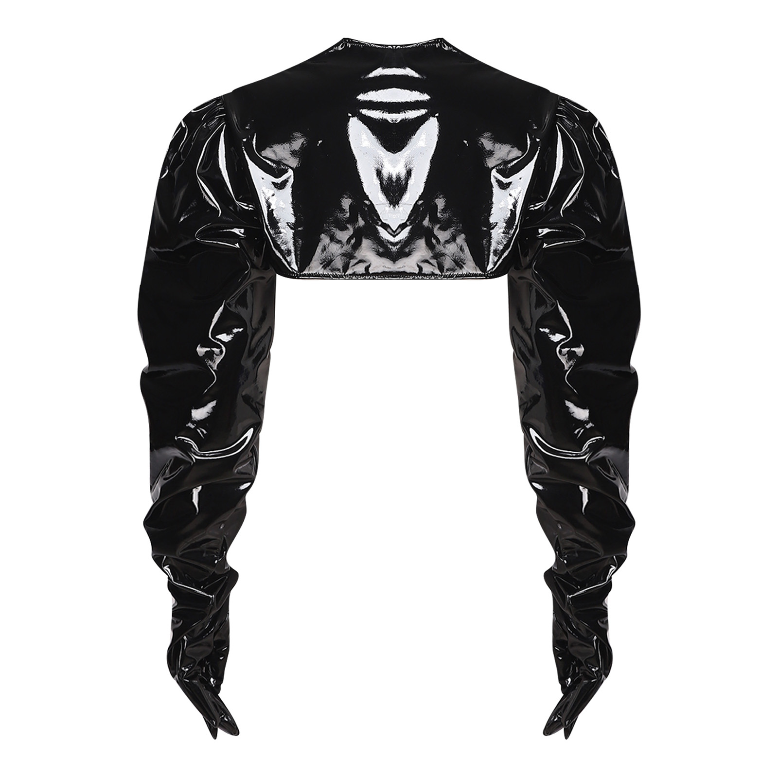 Womens Wet Look PU Leather Car - Women Fashion Jackets のレビューと価格