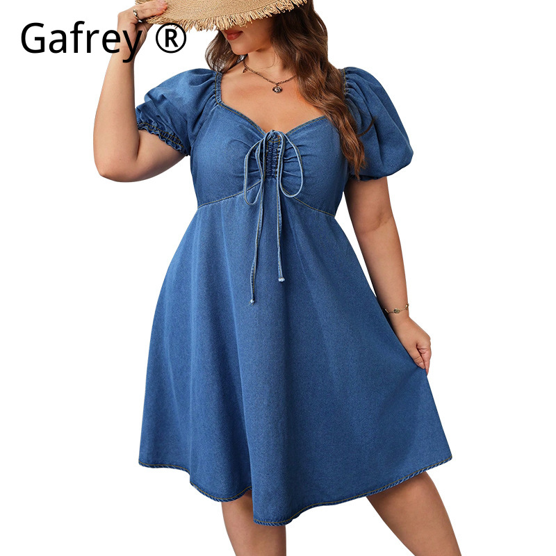 Women Summer Elastic Waist Den - Smocked Dress Women のレビューと価格