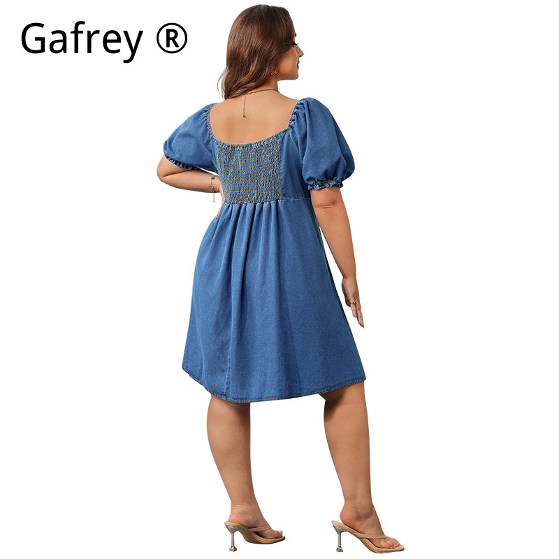 Women Summer Elastic Waist Den - Smocked Dress Women のレビューと価格