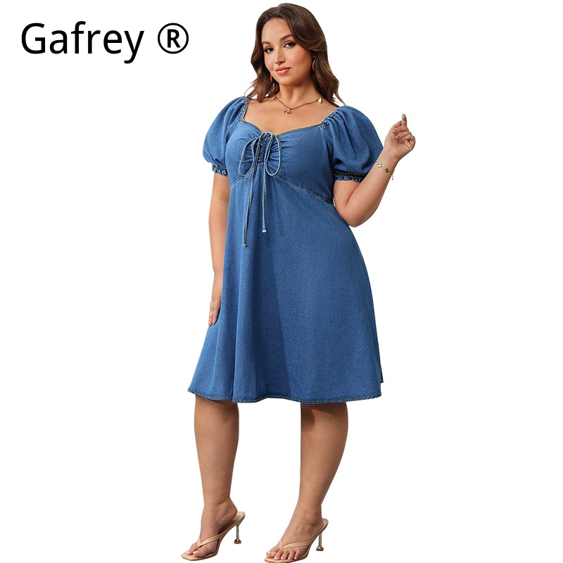 Women Summer Elastic Waist Den - Smocked Dress Women のレビューと価格