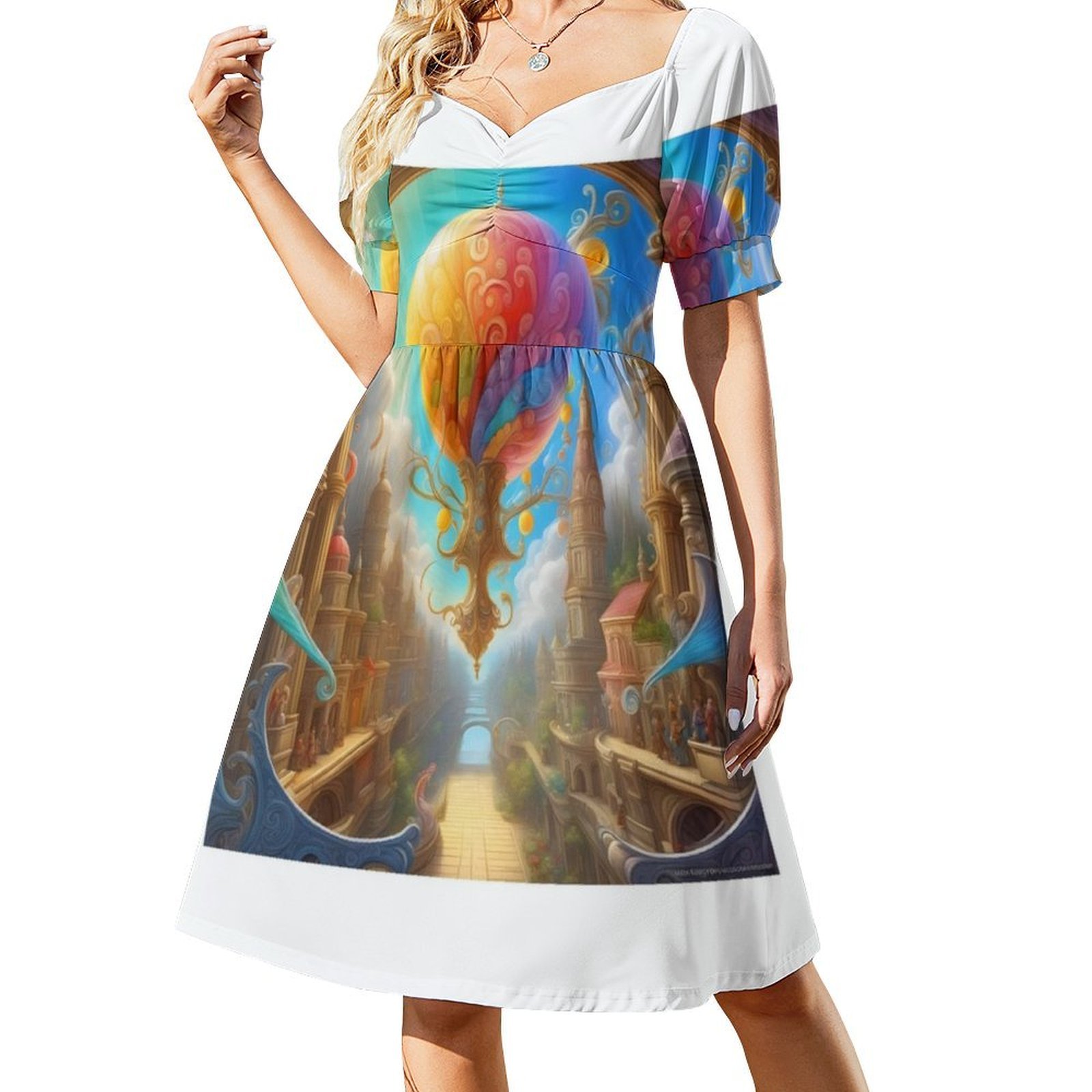 Painting Of Hope Floral Smock  - Smocked Dress Women のレビューと価格